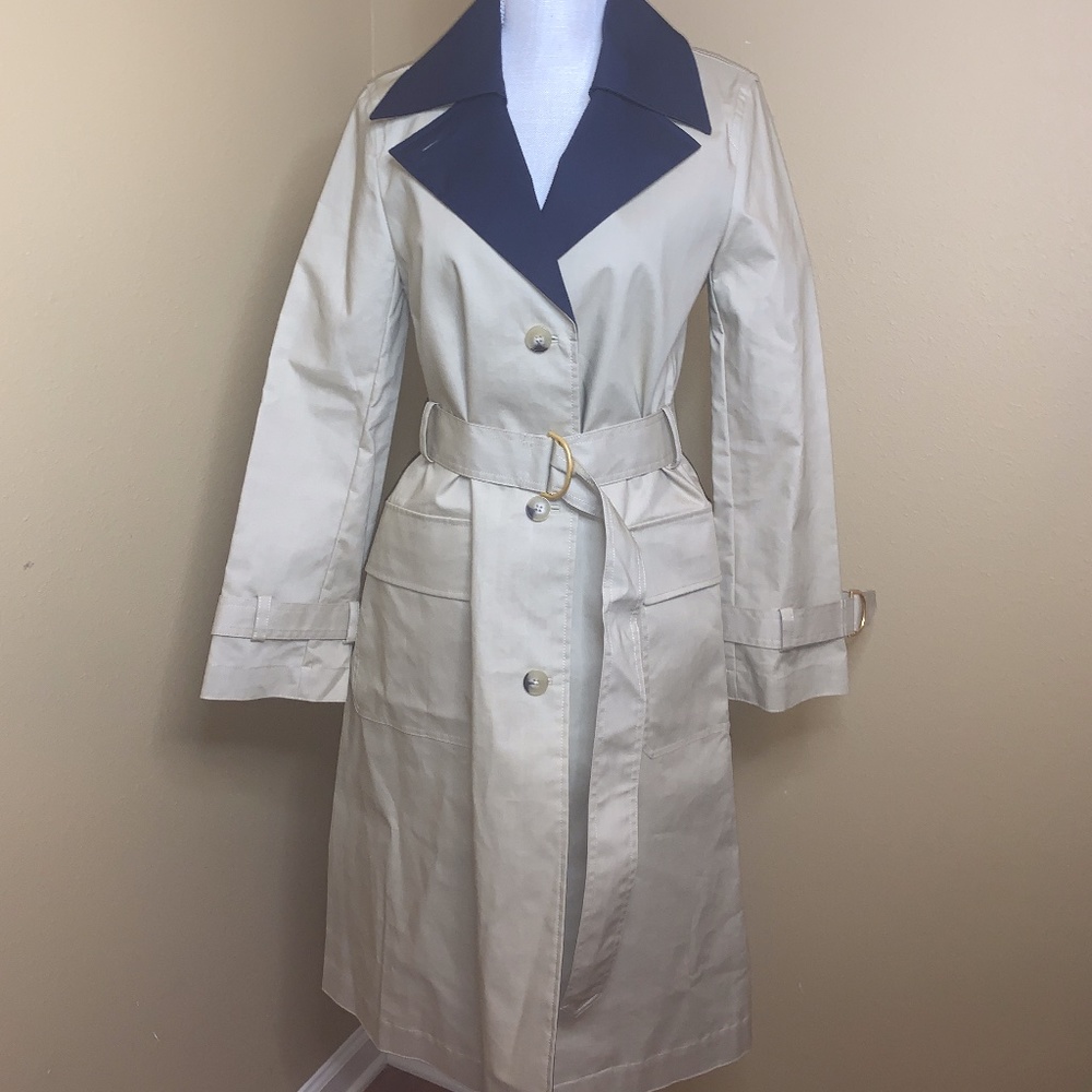Tory Burch Classic Trench Coat with Detachable Collar - NWT!